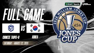 45th William Jones Cup 2026 Men’s Basketball Tournament  |  SEMIFINALS | CT-B vs. KOR