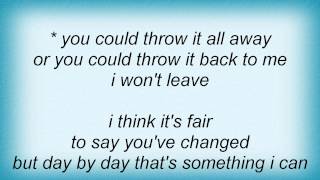 Denison Witmer - I Won't Leave Lyrics