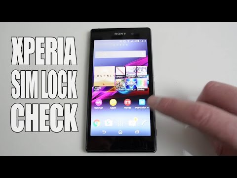 How to check Sony Xperia Sim Lock Status without SIM Card