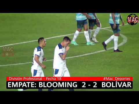 BLOOMING  2 - 2 BOLÍVAR (Torneo 2021, Fecha 18, División Profesional)