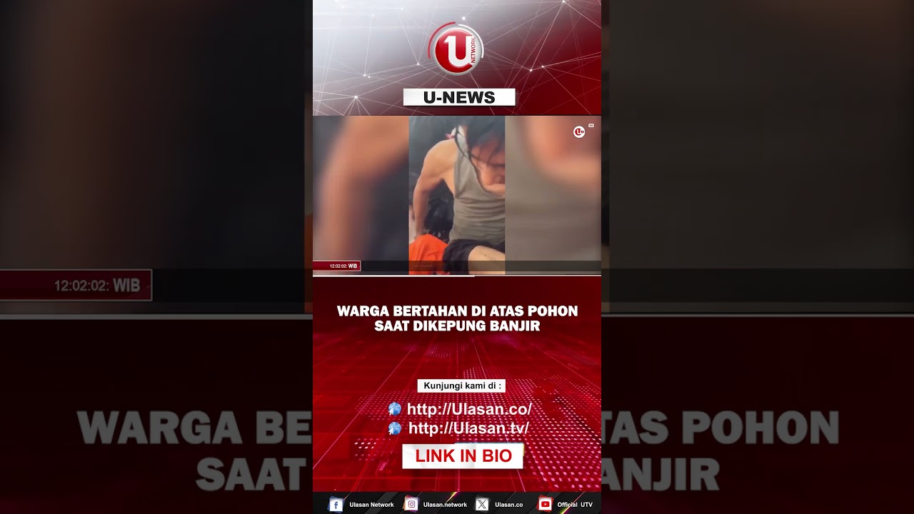 MOMEN DRAMATIS TIM SAR ACEH EVAKUASI WARGA TERJEBAK BANJIR DI ATAS POHON | U-NEWS