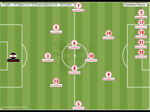 FC Gldani U15   🆚   FC Dinamo Batumi U15