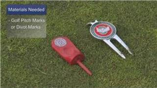 Golf Tips With Conan Elliot : How to Use a Golf Divot Tool