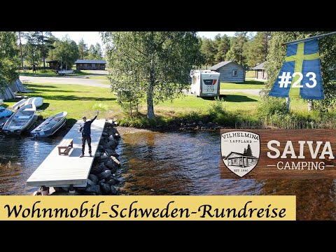 Wohnmobil Schweden Rundreise #23: 🏕 CAMPINGPLATZ Tipp mit Traumblick "Saiva Camping & Stugby"