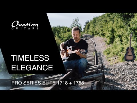 Ovation 1718-1-G Limited Edition Pro Series Elite Deep Bowl Non-Cutaway Solid Spruce Top 6-String Acoustic-Electric Guitar image 14