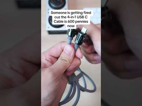 4-in-1 charging cable for all devices #fastcharging #usbc #usba