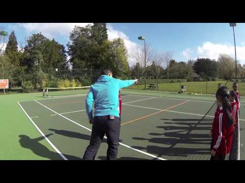 Warm-ups for large tennis groups - Catch me if you can