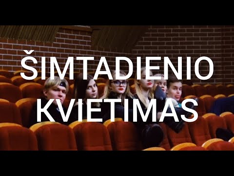 ŠIMTADIENIO KVIETIMAS 2020 M.