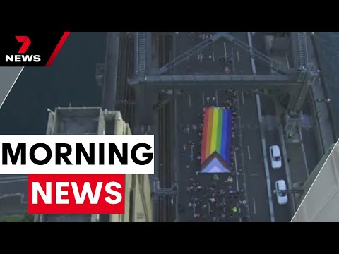 Sydney Harbour Bridge protest, Pro-Palestine rally in Melbourne, NSW flood watch | 7NEWS
