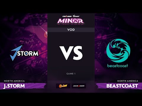 [RU] J.Storm vs beastcoast, Game 1, StarLadder ImbaTV Dota 2 Minor S2 NA Qualifiers