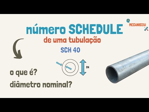 Vídeo: Tabela Tubo Schedule: perguntas e respostas