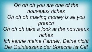 Falco - Les Nouveaux Riches Lyrics