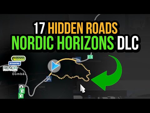 ALL 17 HIDDEN ROADS IN "NORDIC HORIZONS" DLC DISCOVERED - Euro Truck Simulator 2✔️