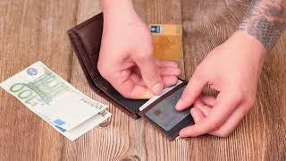 Стильний чоловічий гаманець з натуральної шкіри невеликого розміру BOND 21993 коричневий