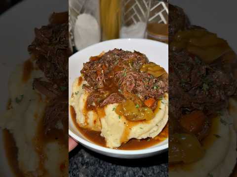 The PERFECT Pot Roast 🔥 | Mississippi pot roast inspired 🥘 #cooking #sundaydinner