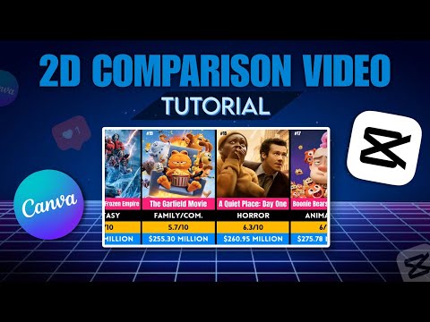 How To Make Data Comparison Videos on Mobile | Step By Step Tutorial