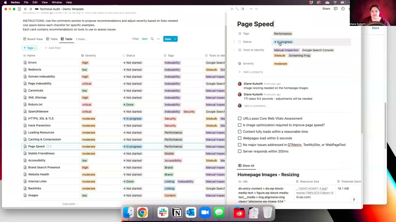 Notion Technical SEO Audit walkthrough