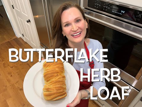 Butterflake Herb Loaf! Buttery, Flaky, Pull-Apart Bread For Sharing And Devouring. Delicious!