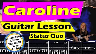 How To Play Caroline On Guitar
