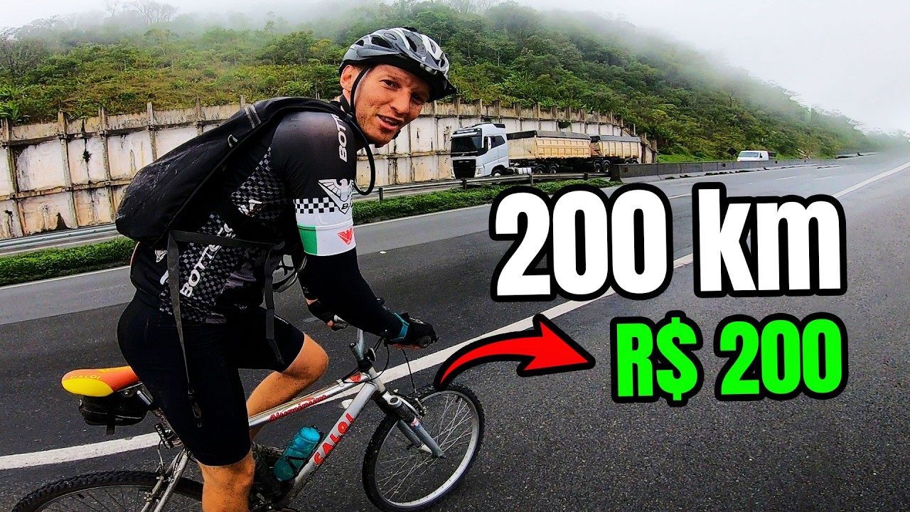 TENTEI PEDALAR 200 KM COM UMA BIKE DE 200 REAIS DA OLX 😂 VEJA NO QUE DEU 🚴