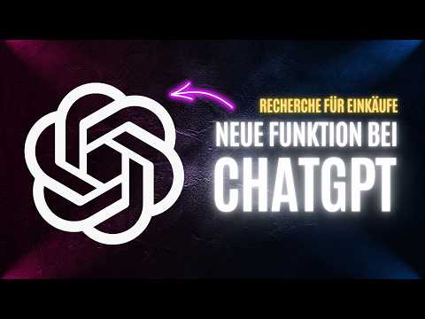 Neue Funktion bei ChatGPT - ab jetzt geht Onlineshopping mit KI | Perfekt für Black Friday Angebote?