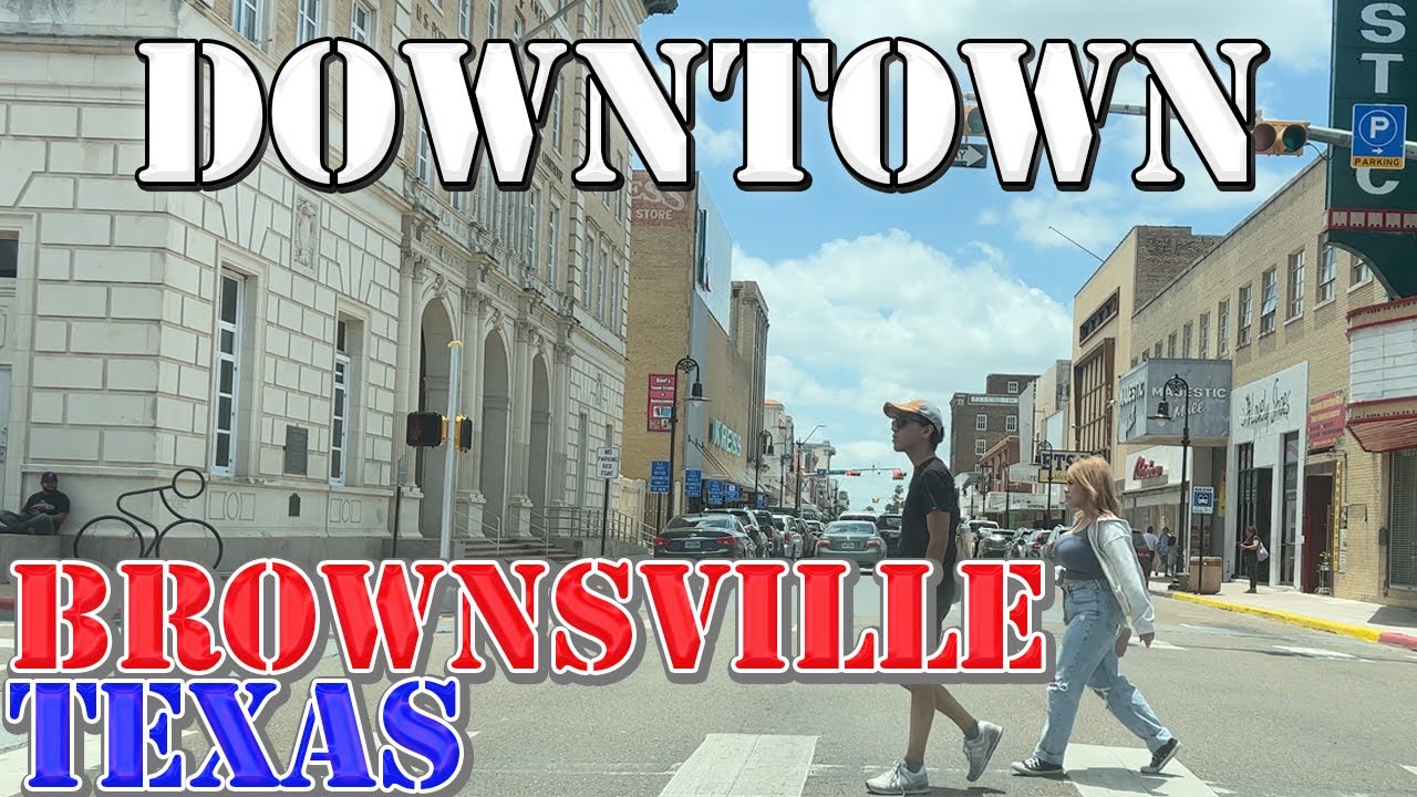 Immersive street-level walking tour through Brownsville Downtown, United States, showcasing authentic urban landscapes, local architecture, and the vibrant atmosphere of the city's neighborhoods
