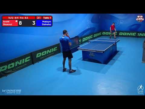 20:00 Andrii Shamrai 3  - 1 Maksym Deineha West 3 WIN CUP 15.11.2022 | TABLE TENNIS WINCUP