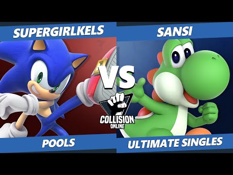 Collision Online Ultimate Pools - LZR | SuperGirlKels (Sonic) Vs. WKZ | Sansi (Yoshi) SSBU Singles