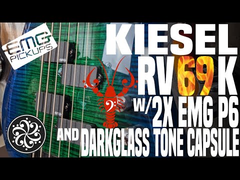 Kiesel RV69K Roy Vogt Sig w/ 2x EMG P6 pickups + Darkglass Tone Capsule! - LowEndLobster Fresh Look