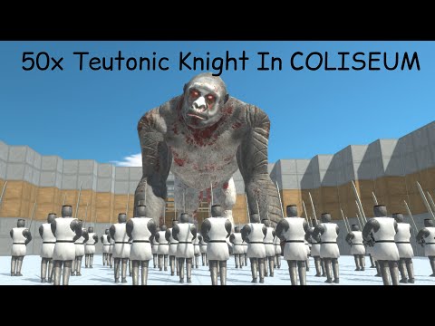 50x Teutonic Knight In COLISEUM ARBS |Animal Revolt Battle Simulator