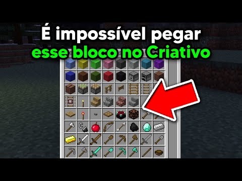 🎮 É impossível pegar ESSE BLOCO no CRIATIVO do Minecraft