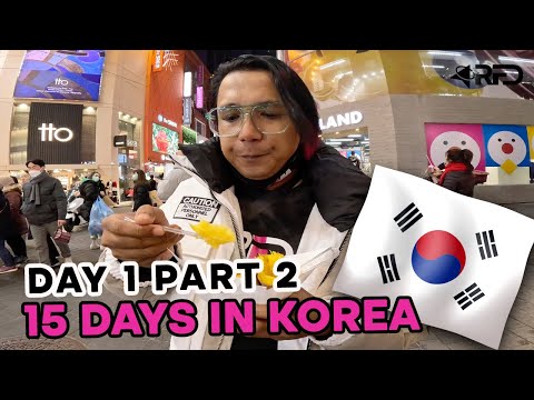 15 dias na Coreia | Parte 2 Dia 1 - Rua Myeong-dong | BusanJib Halal