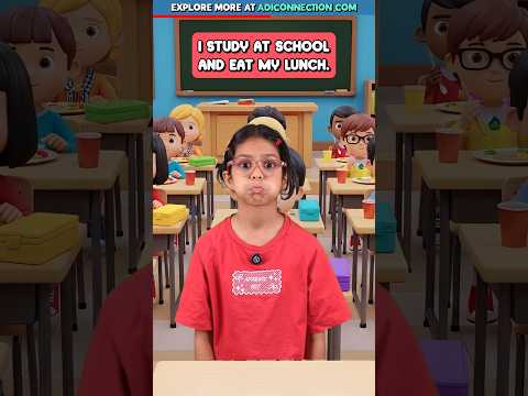 Daily Routine for Kids 🕒 | What Do You Do Adi ? | English Conversation | Adi Connection #shorts