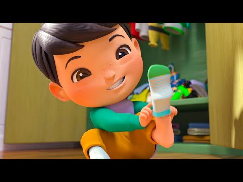 Learn How To Get Dressed | Boo Boo Kids Nursery Rhymes | Songs for Toddlers