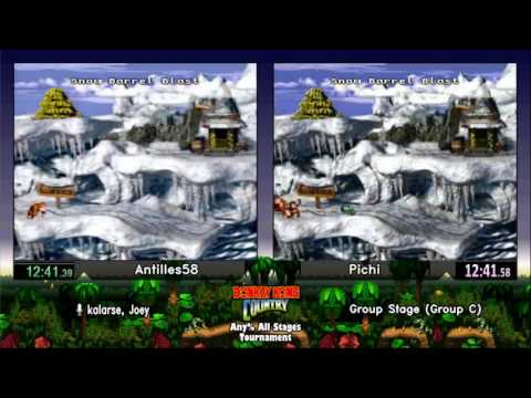 Antilles58 vs Pichi.  Donkey Kong Country Tournament 2017