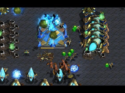 Fastest Map Ever - La.911 (Z) v tonyG (P) on Space - StarCraft  - Brood War REMASTERED 2019