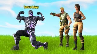 I put my Twitch in my Fortnite name and acted insanely cocky...