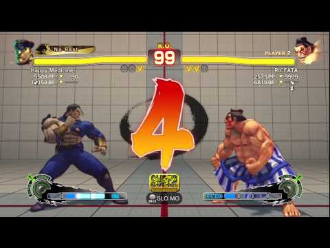 Happy Medicine (M.Bison/Dictator) vs. RICEATA (E.Honda) SSF4:AE XBL Match