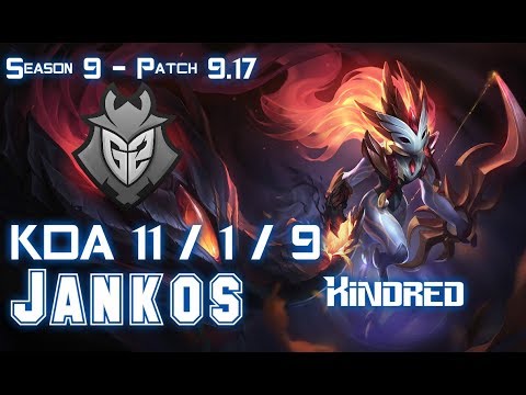 G2 Jankos KINDRED vs GRAGAS Jungle - Patch 9.17 EUW Ranked