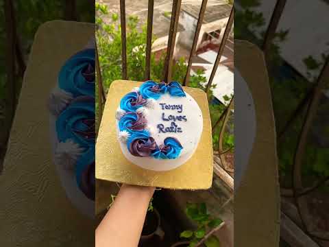 Very simple cake decoration idea for beginners!! #cake #youtubeshorts