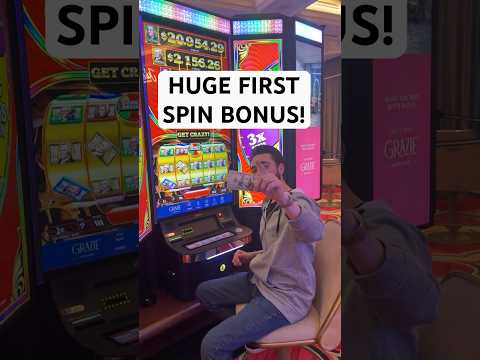 CRAZY First Spin on the MAX BET! #slots #lasvegas