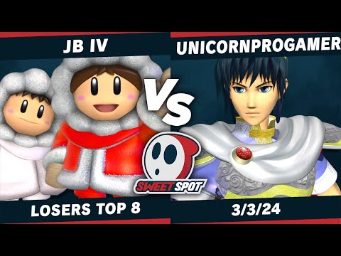 Sweet Spot 8 - JB IV (Ice Climbers) VS.  UnicornProGamer (Marth) - Losers Top 8