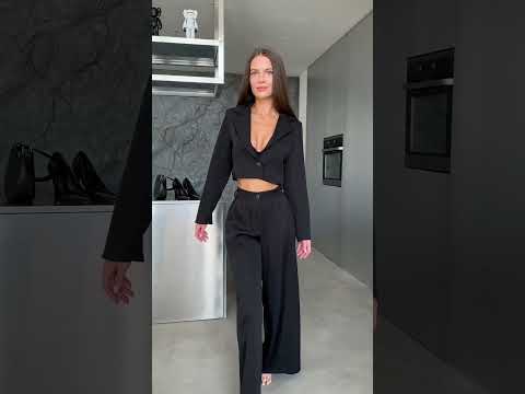 Модный стильный женский костюм- двойка 239 (брюки + пиджак) из костюмной ткани Размеры 42 - 46 - фото 1 - id-p2546166320