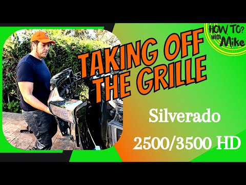 How to take off the grille from a 2020 2021 2022 2023 Silverado  2500/3500 HD by M&R Automotive
