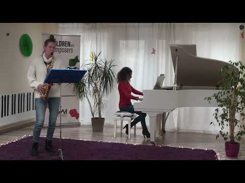 Selena T & Katrien DL perform Children are Composers Ghost Song by impact composer Hanne Deneire.