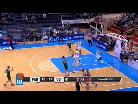 ABA Liga 2015/16 highlights: Partizan NIS - Union Olimpija (5.12.2015)
