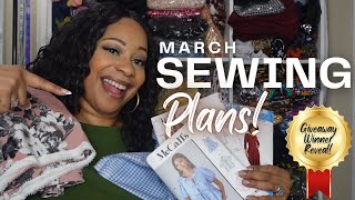 March Sewing Plans 2025! Pre-Spring Sewing and Winner of Giveaway!