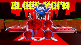 I Built a Plane USING ONLY BLOODMOON BLOCKS in Build a Plane!!