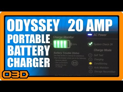 Odyssey 20 Amp Portable Battery Charger - Overview and How to Use