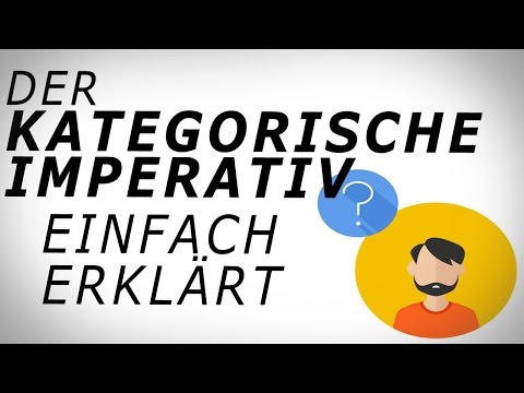 Kant: Der KATEGORISCHE IMPERATIV (1) einfach erklärt! AMODO, Philosophie begreifen!